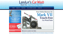 Desktop Screenshot of landonscarwash.com