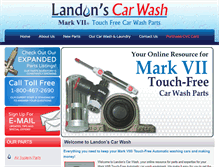 Tablet Screenshot of landonscarwash.com